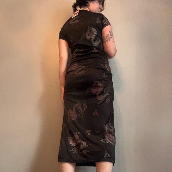 Le Château 90s dragon print dress - Picture 10 of 10